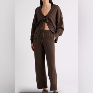 Free People Brown Knit Pants